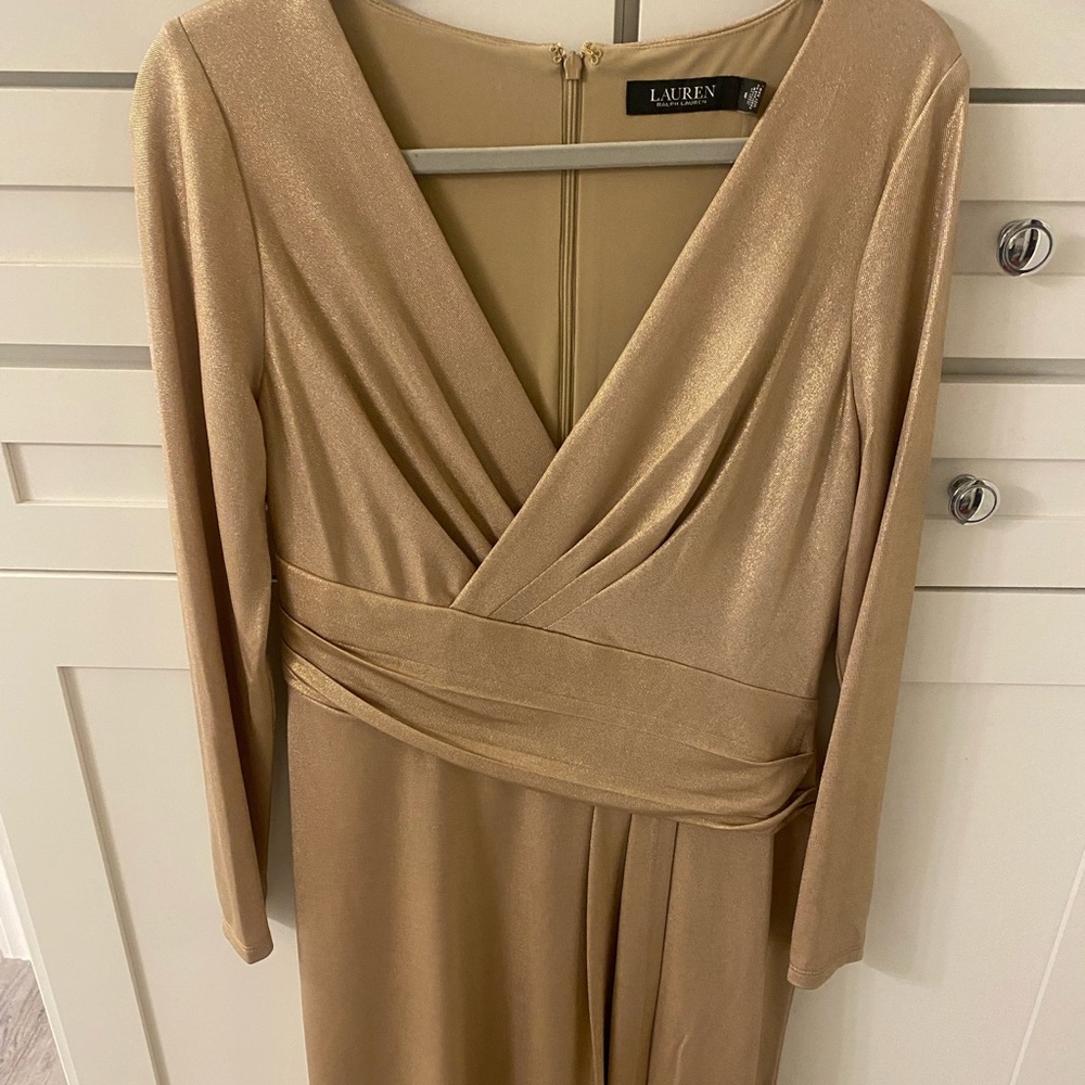 Women’s Ralph Lauren gold dress size 8